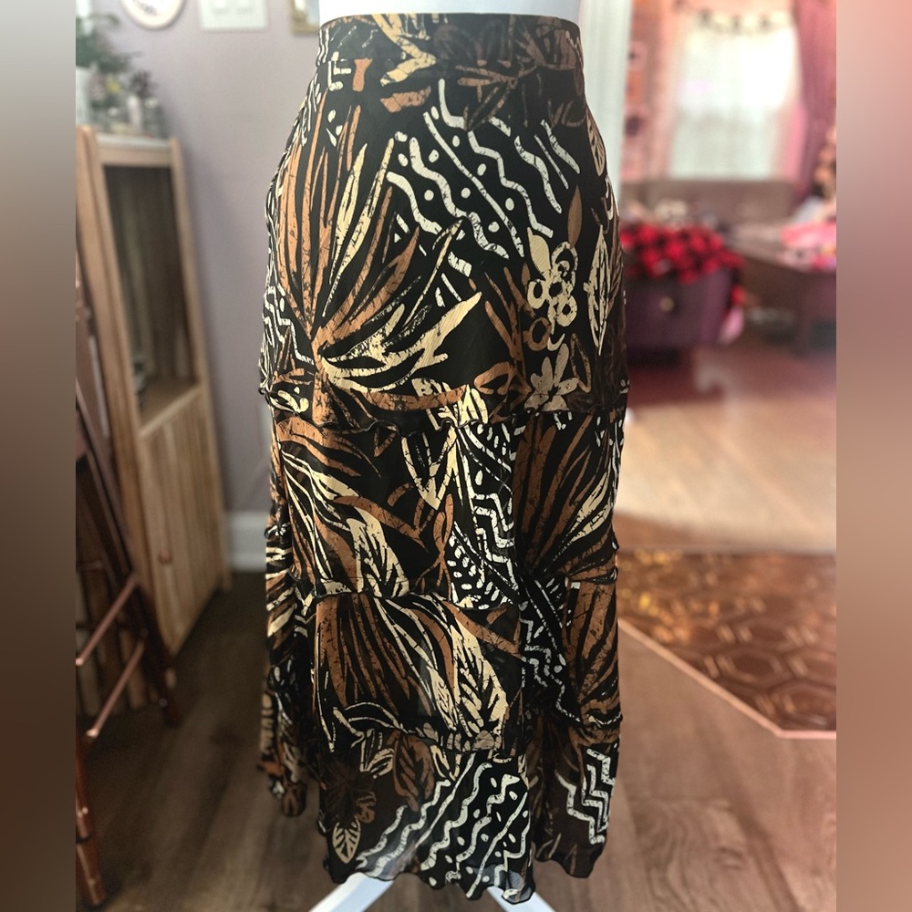 Jungle Prints Parchwork Maxi Skirt